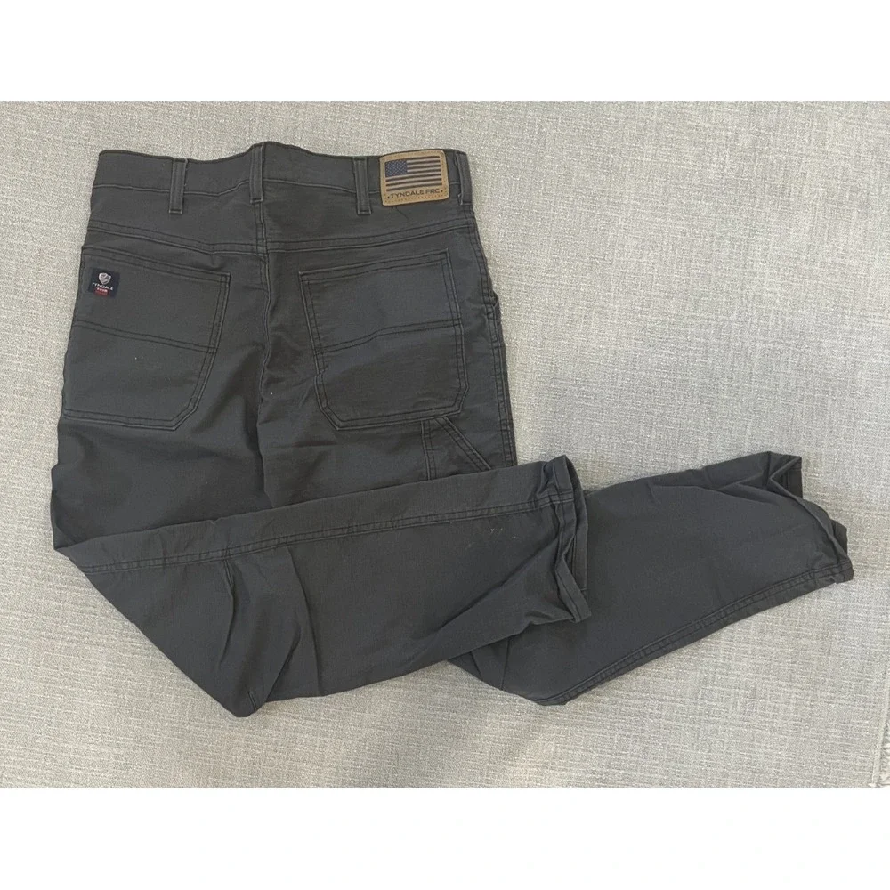 Tyndale AR/FR Work Pants Men's 34W Black Heavy Duty Flex Stretch READ*
